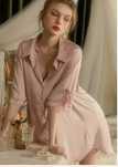 Camasa noapre satin roz, XL