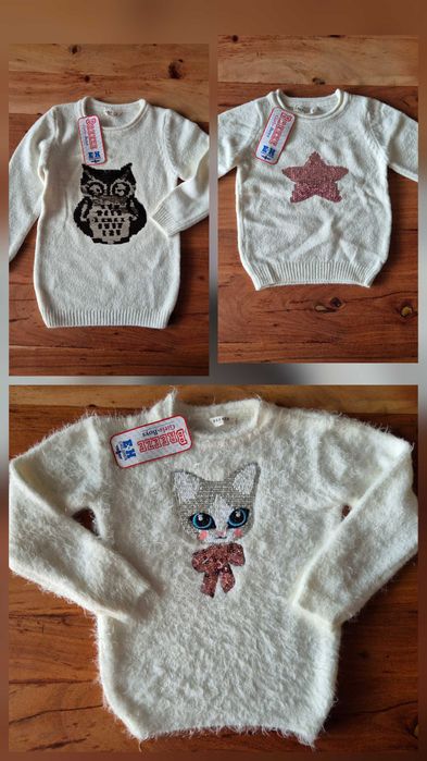 Нови пухкави  детски блузи