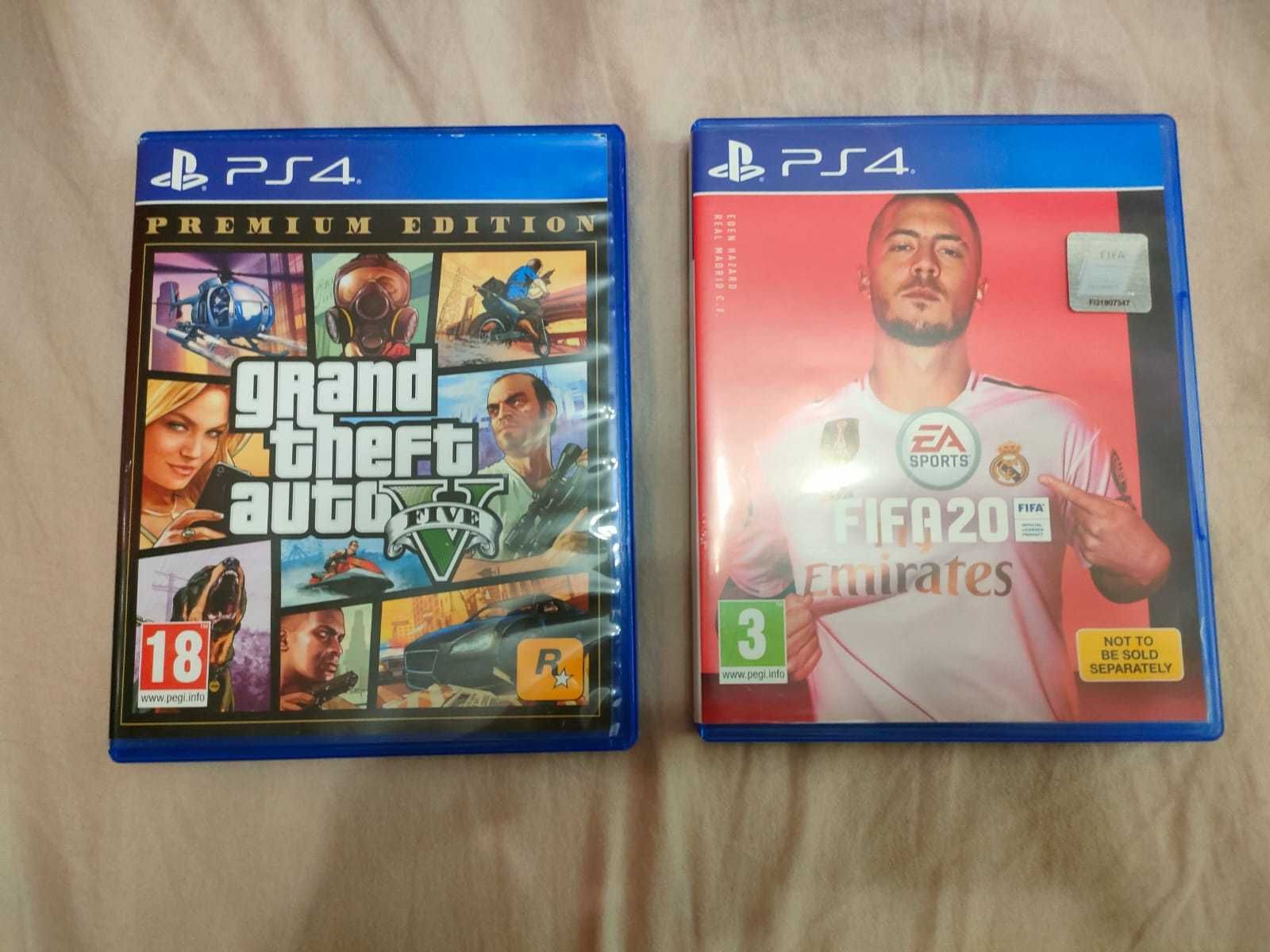 Продавам: Playstation 4 Pro; DualShock 4; FIFA 20 PS4 и GTA V PS4