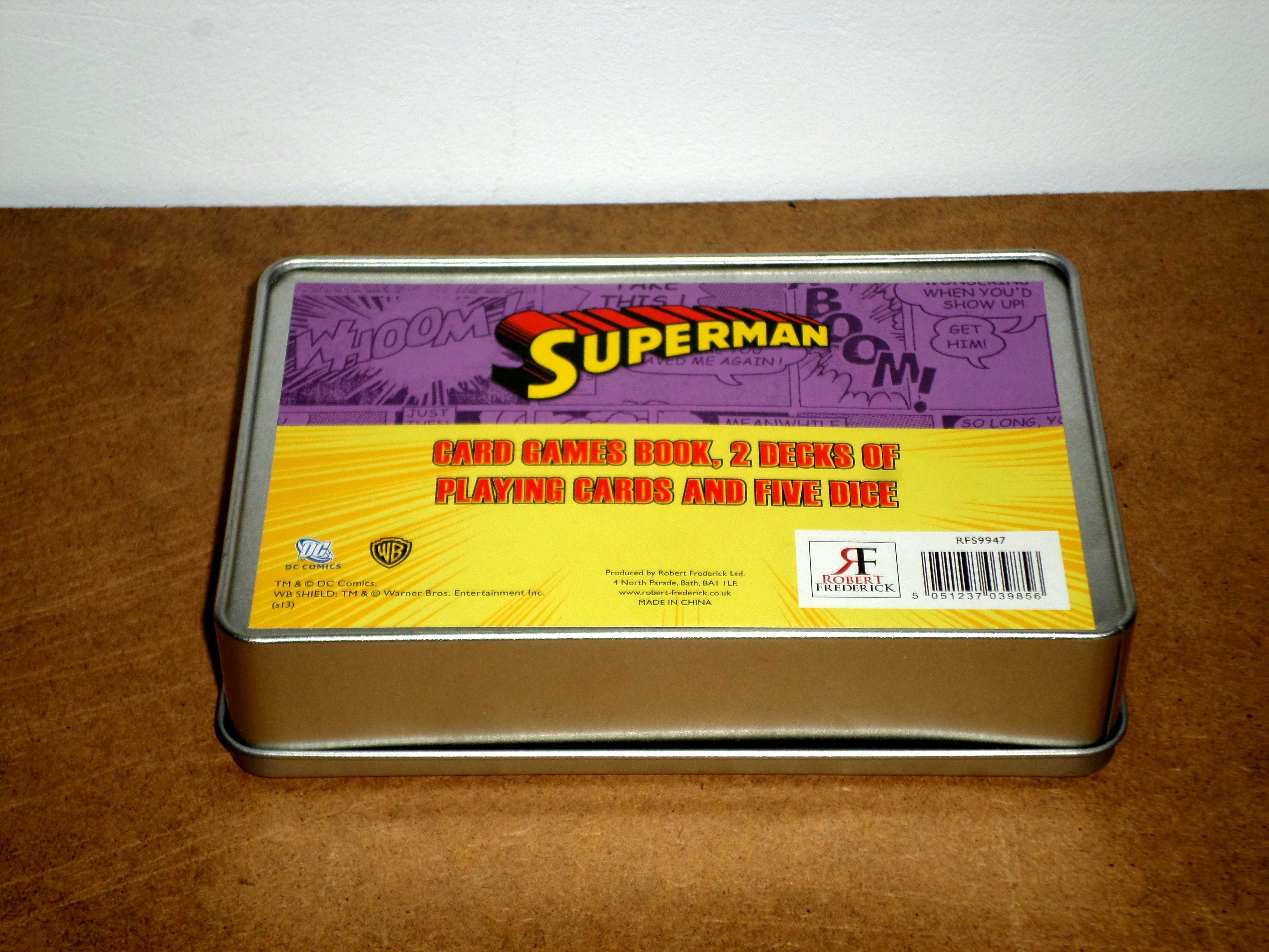 Carti de joc Superman sigilate de colectie, benzi desenate/jucarie
