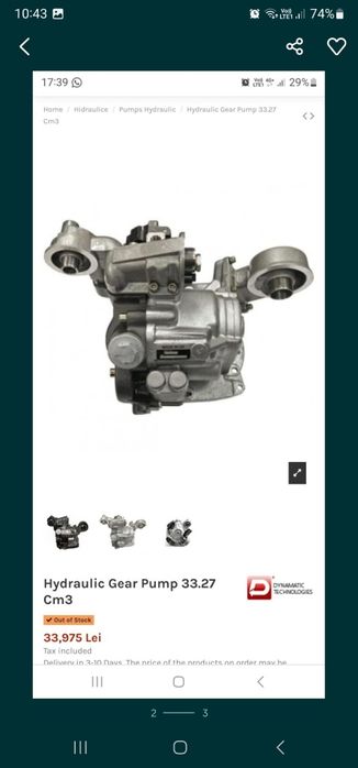 Pompa hidraulica new holland, ford