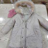 Детская куртка-пальто на девочку на 1-2 года