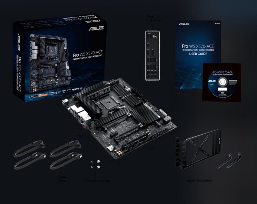 Материнская плата ASUS Pro WS X570-ACE
