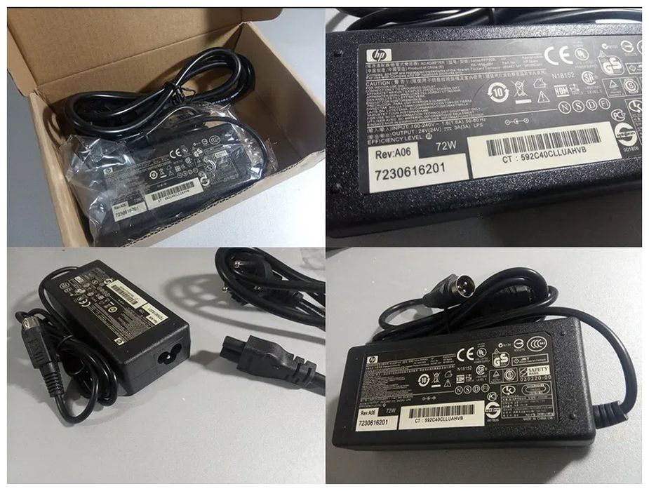 Блок питания термо-принтера чеков и шнур по питанию