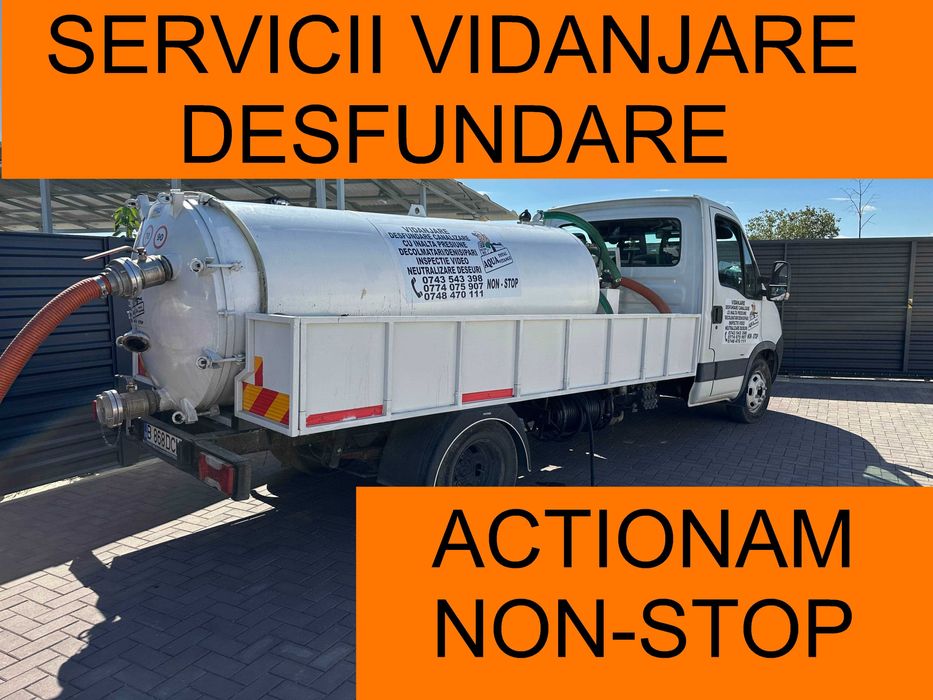Vidanjare Rapida Bucuresti-Ilfov Vitanjare Desfundare Desfundari 24/7