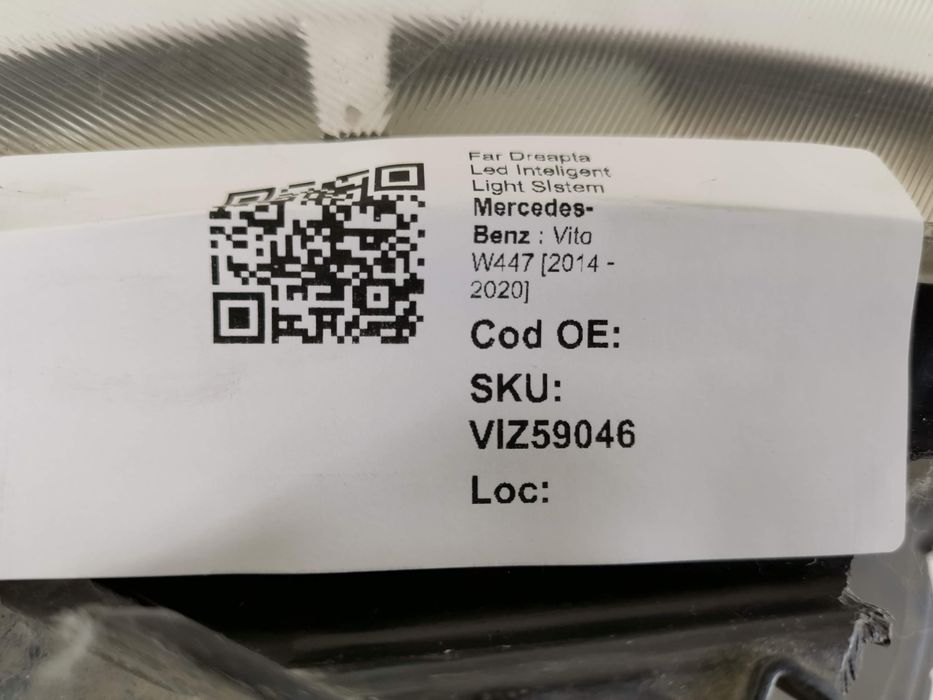 Фар Дясна Лед Интелигентна Светлинна Система Мерцедес-Бенц Вито W447 [