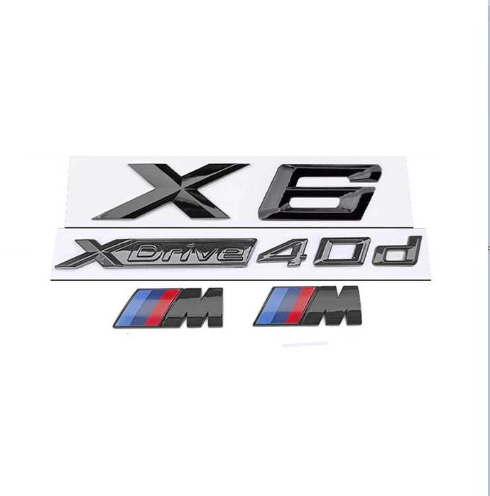 SET embleme BMW X6 M xdrive40d / emblema sticker stema sigla ornament