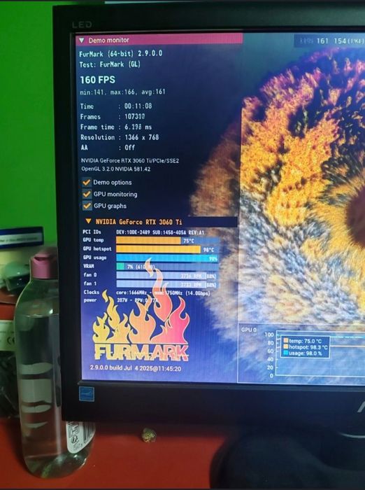 Vând placă video gaming Nvidia GeForce 3060ti 8GB