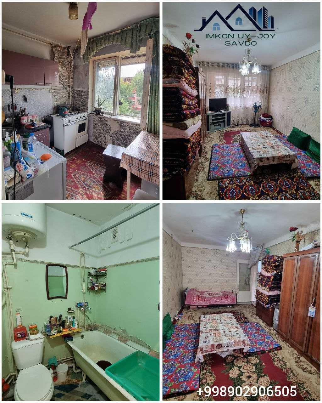 квартира 1 хоналик сотилади