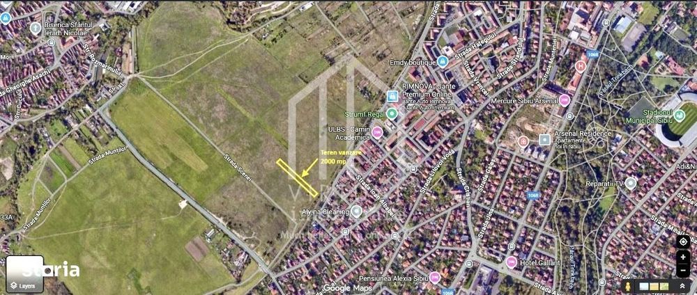 Teren de vanzare in Sibiu 2000mp zona Campsor