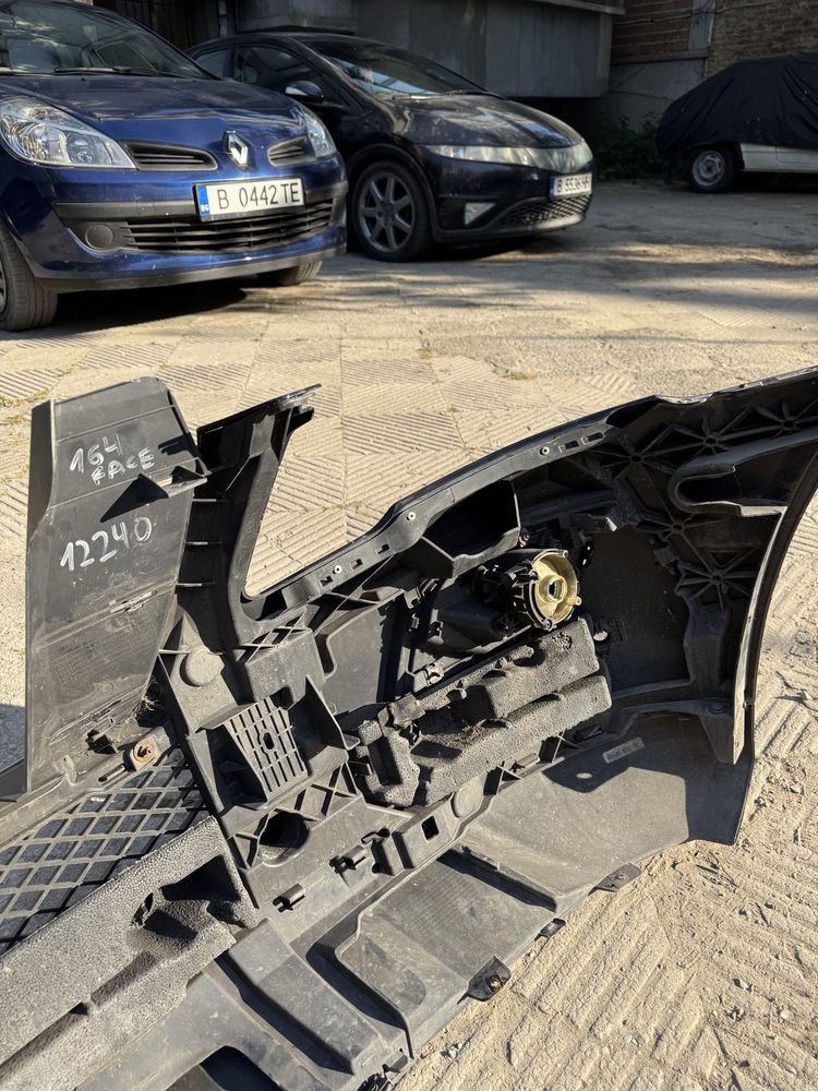 Предна броня за мерцедес МЛ фейс, ML W164 face черна