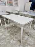 Бюра IKEA LAGKAPTEN/ADILS 120x60 см – 7 бр, бели, отлично състояние