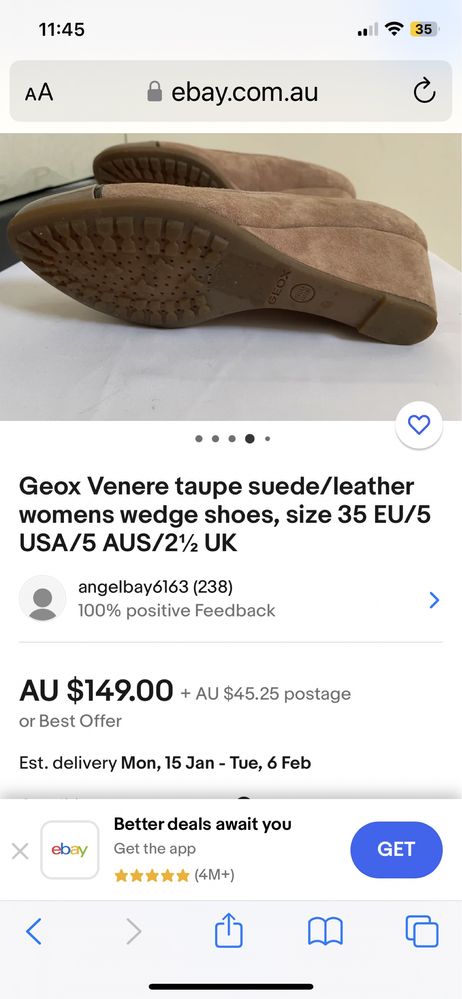 Pantofi GEOX RESPIRA noi piele int ext, 39,5