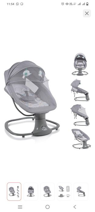 Шезлонг PEGAS MAS-0104 серый