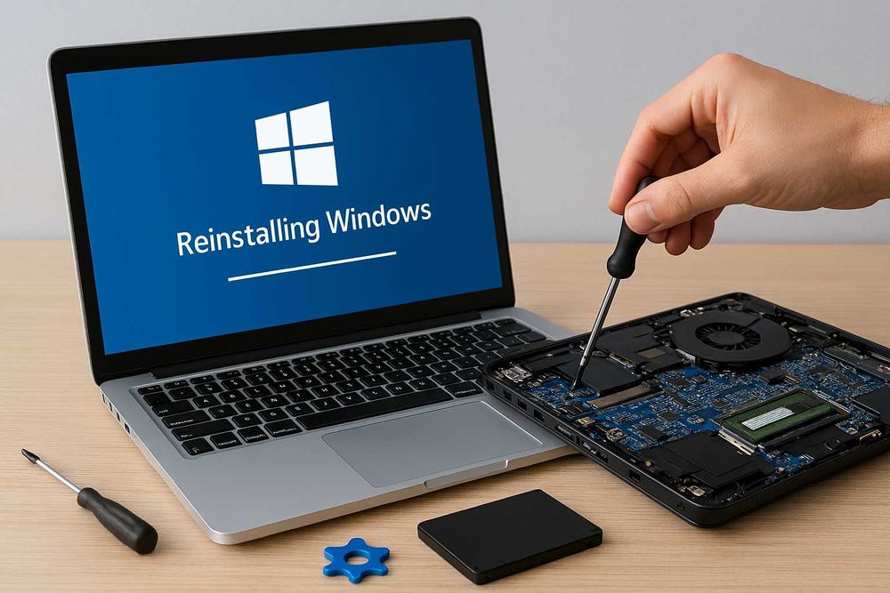 Магазин за компютри и сервиз / Инсталация и преинсталация на windows