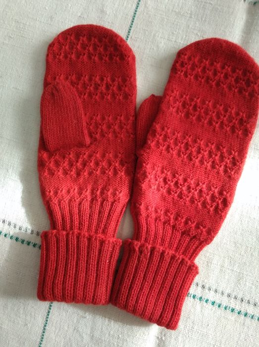 Рукавички новые детские шерстяные