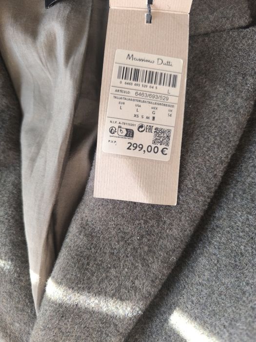 Palton Massimo Dutti lana