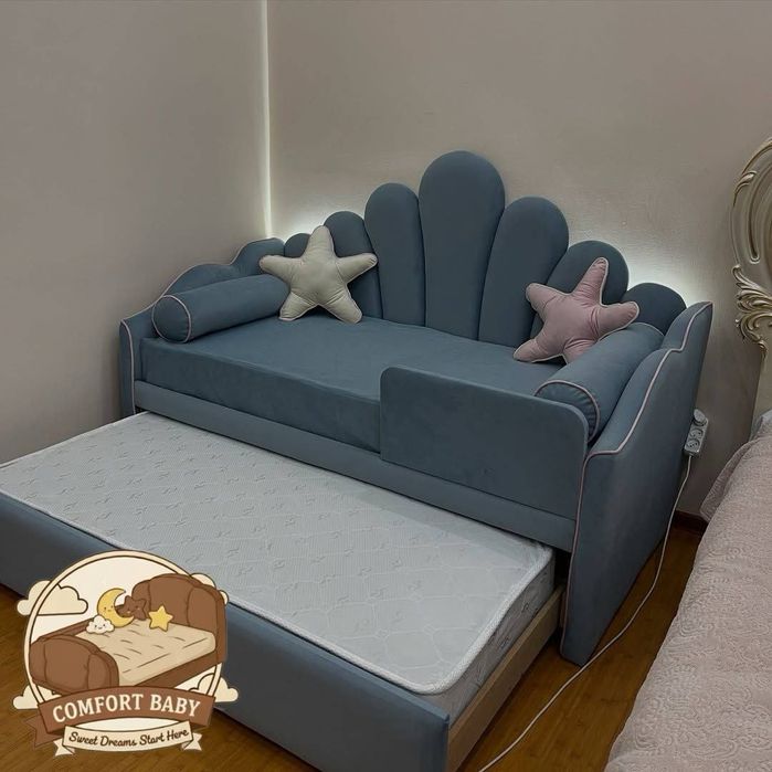 Мягкая кровать Ракушка