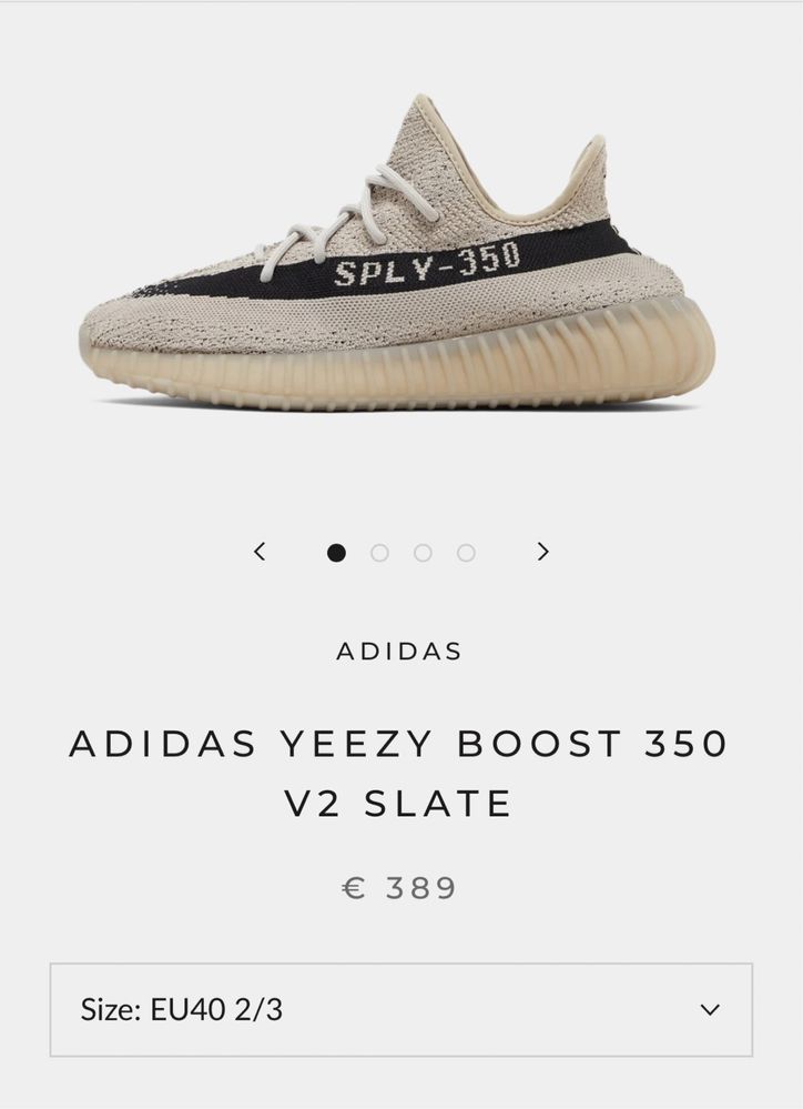 Yeezy Boost 350 V2 de la 2190 ron  la 1600 RON trans incl