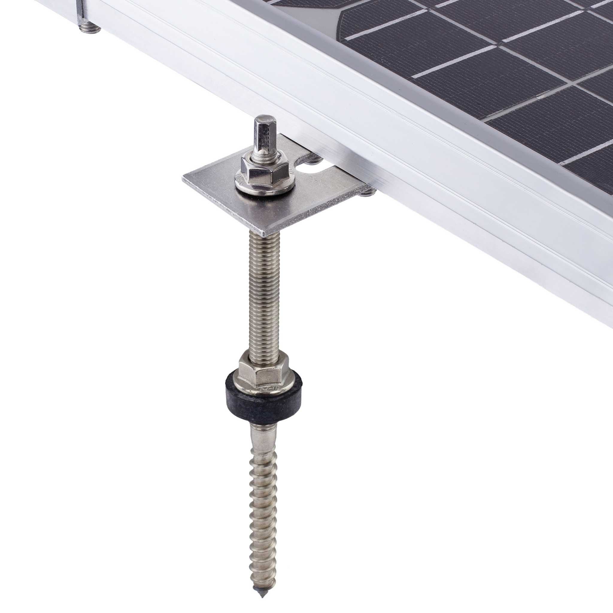 Șurub cu placă adaptoare M10 x 200 mm panou solar fotovoltaic