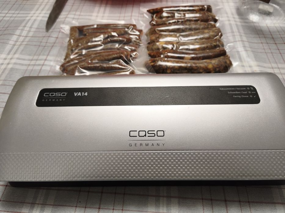 Aparat de vidat Caso VA14/carne/cârnați/legume/peste/alimente/fructe