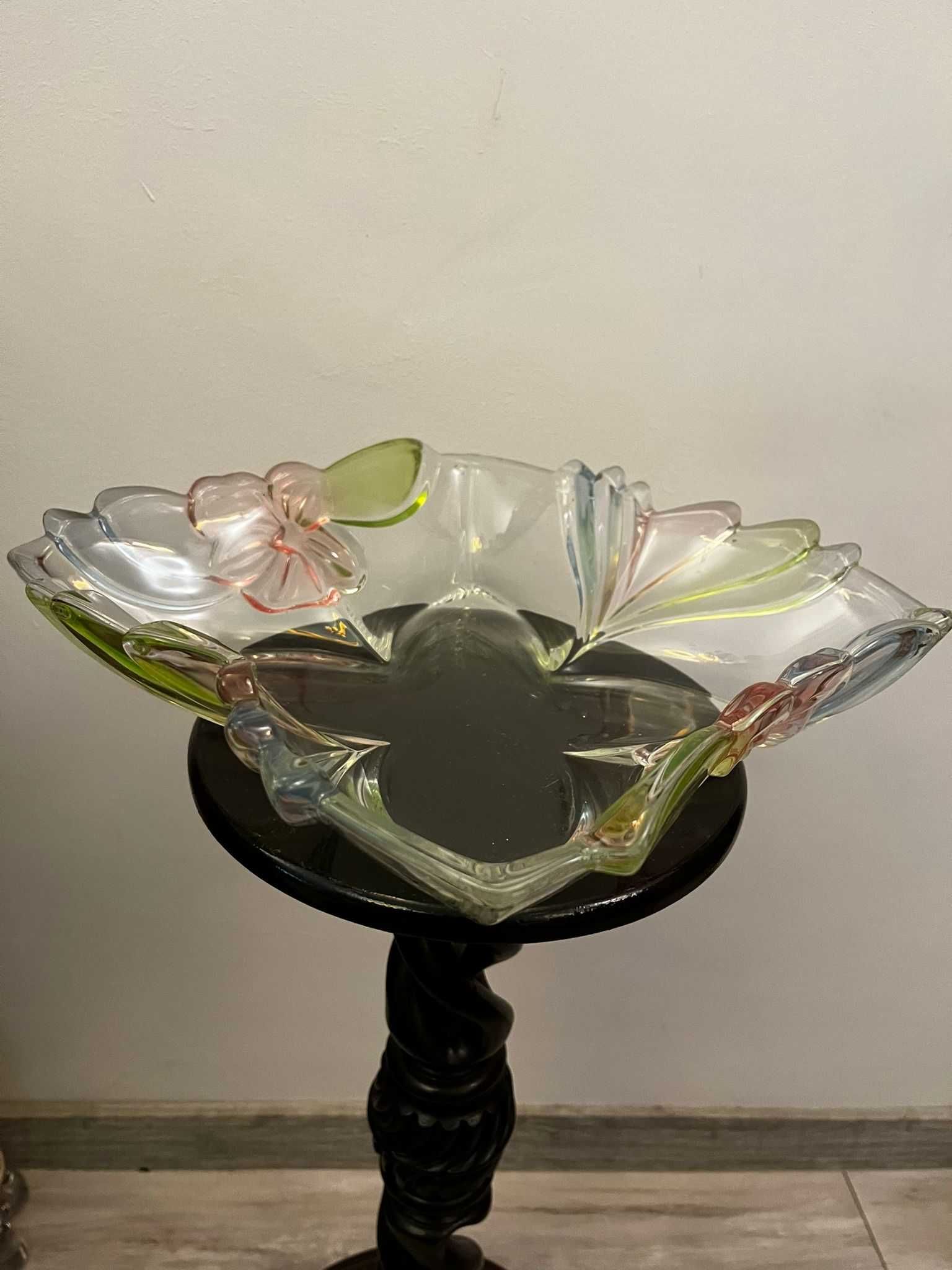 Centru de masa bibelouri bibelou fructiera cristal BOHEMIA vechi