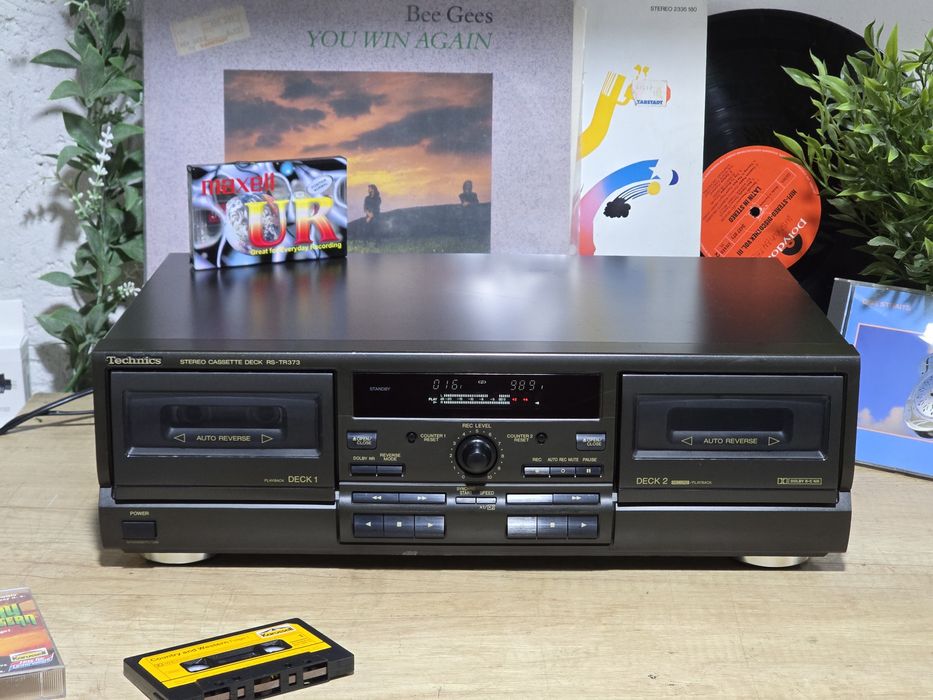 Dublu deck TECHNICS RS-TR373, hifi stereo retro casetofon