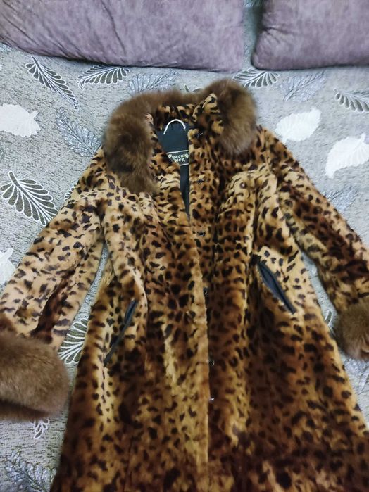 Шуба цигейковая теплая