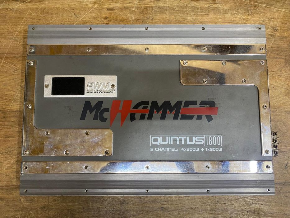 Amplifcator auto ,MC HAMMER Quintus 1800,5 canale,4x300W+1x600W
