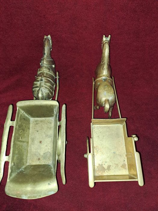 cal bronz caruta bronz trasura bronz 39 - 45 cm cadou