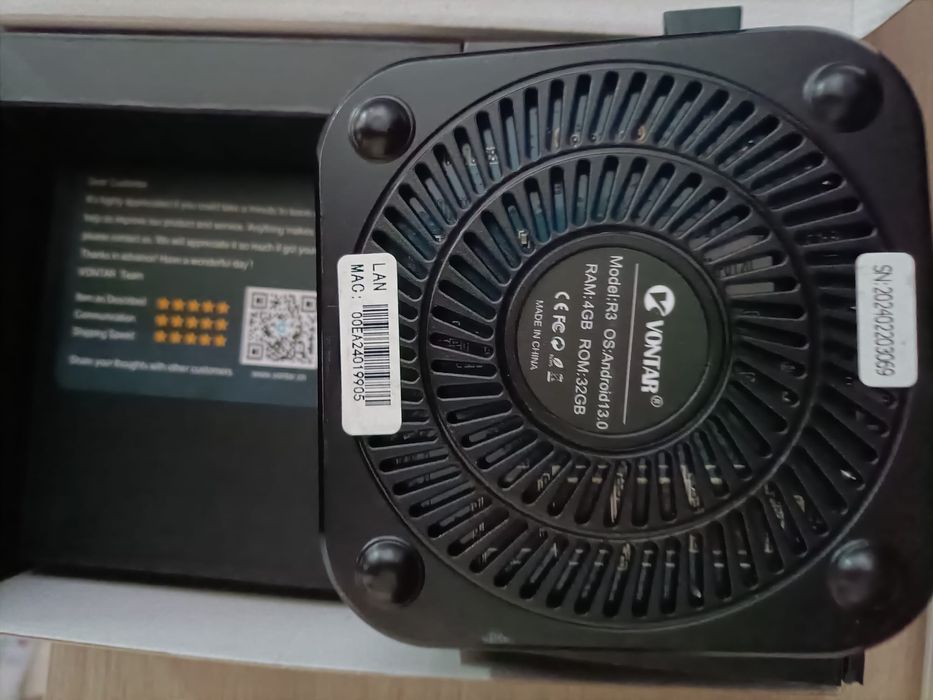 Vontar R3 Android 13, cu 4GB RAM și 32GB ROM. Stare nouă.