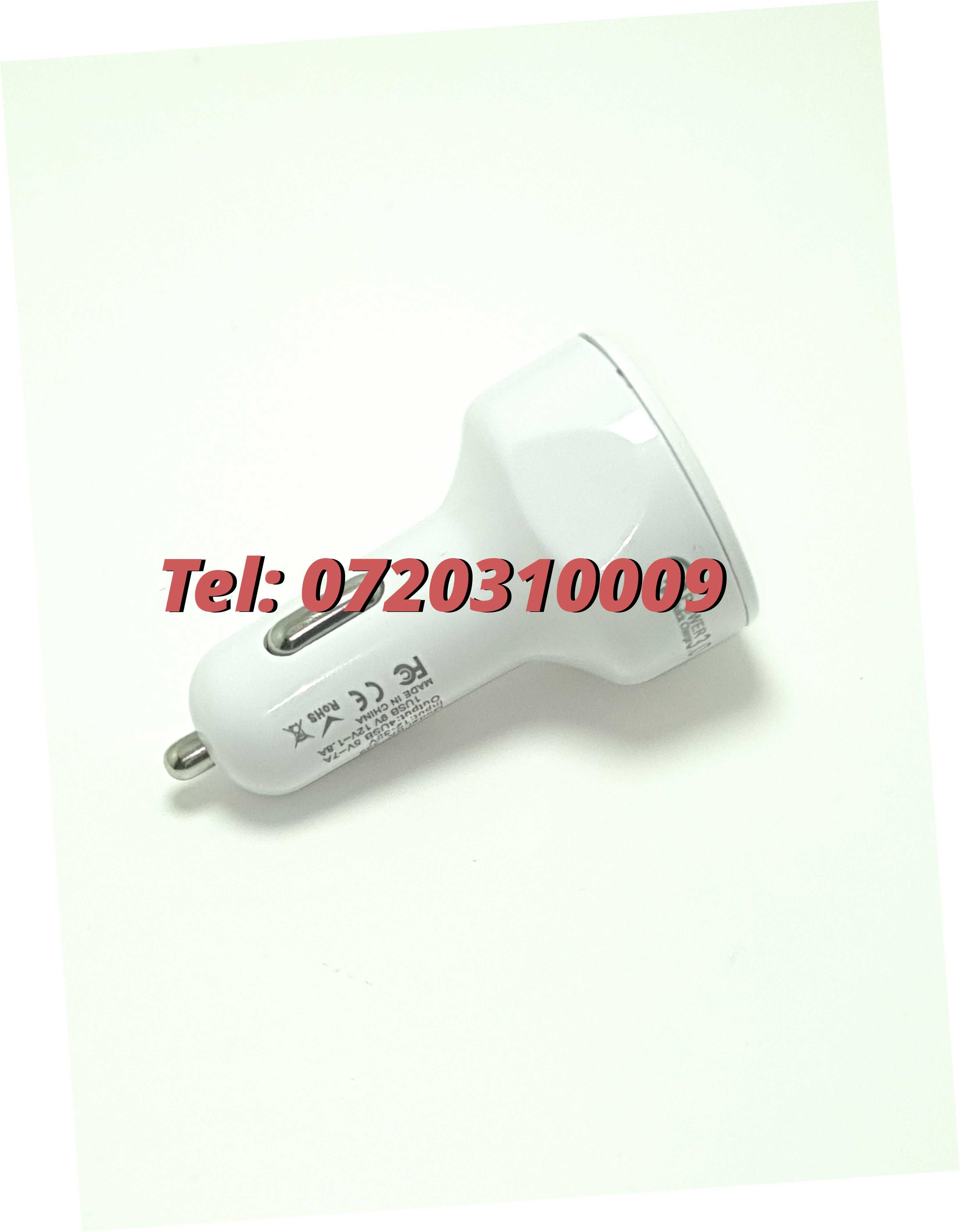 Incarcator Masina Auto 4 Porturi Bricheta Usb Qc Incarcare Rapida