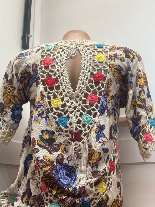 Bluză tradițională cu croșetă manuală – unicat