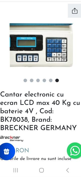 Cantar electronic LCD 40 KG