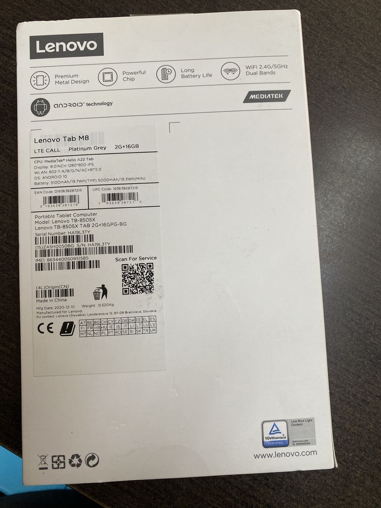 Таблет  Lenovo  Tab   M8