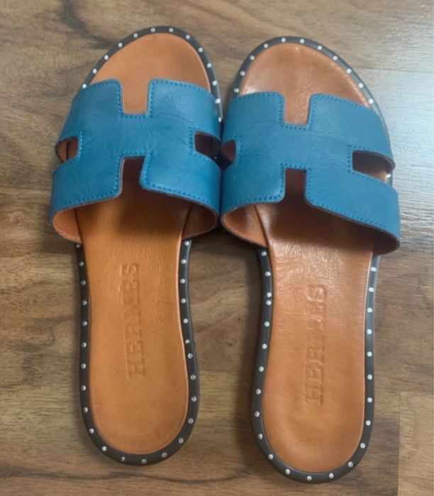 Papuci dama din piele