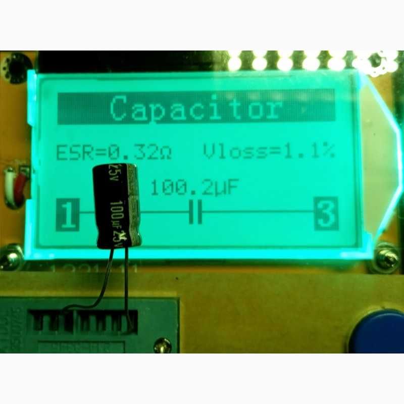 Тестер LCR-T4 английская прошивка RLC, ESR-метр