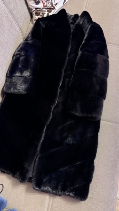 #98 Елегантно Палто от норка.Italy.Естествен косъм.S/M.