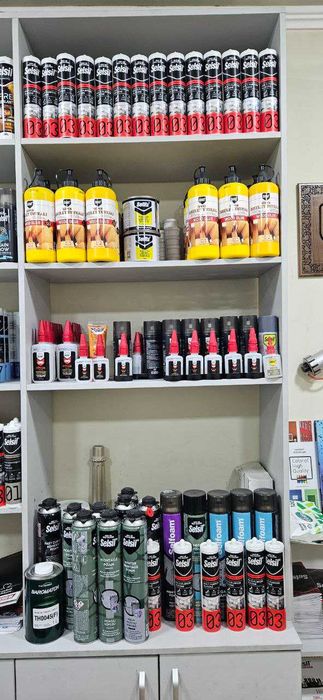 Силикон клеи монтаж пены germetik, kley, montaj pena Turkiya дилер