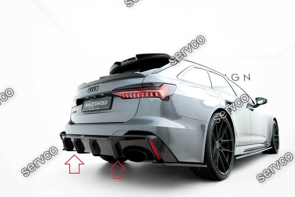 Difuzor bara spate Audi RS6 / RS7 C8 2019-2023 v26 - Maxton Carbon