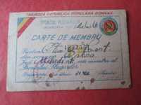 Comunism RPR: Carte de Membru Frontul Plugarilor, Delegat PMR. Medalie