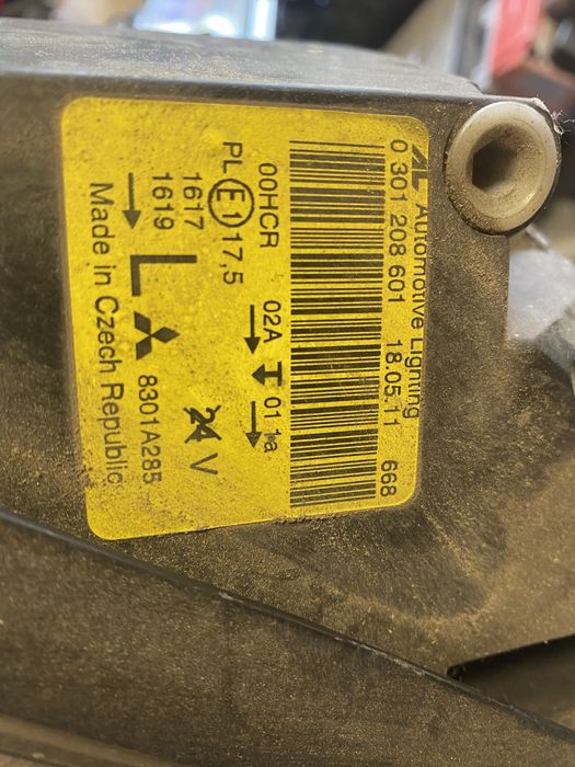 Ляв фар за mitsubishi kolt