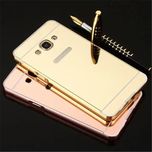 Husa / Bumper aluminiu + spate Oglinda Samsung Galaxy J3 2017, J3 Pro