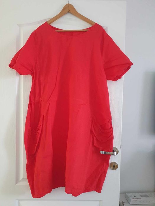 Rochie M/L 100% in cu buzunare