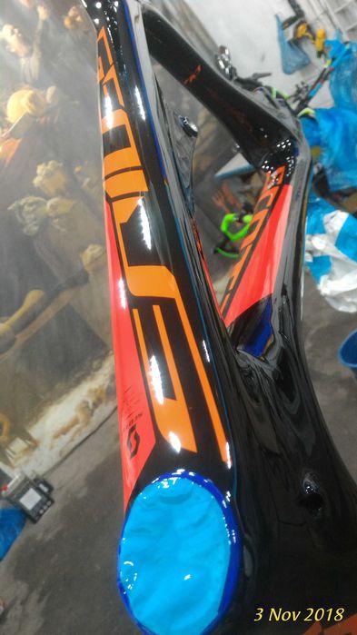 Cadru bicicleta Scott, Cube, reparatii cadre carbon/al, vopsitorie