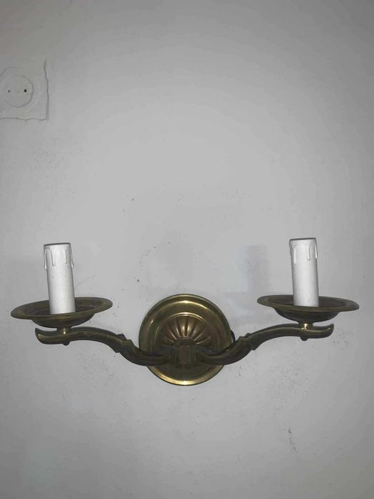 Set de trei aplice de perete din bronz