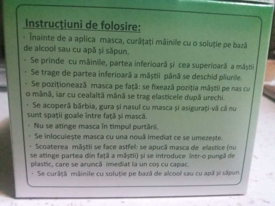 Masti medicinale medicale protectie 3 straturi/pliuri NOI SIGILATE