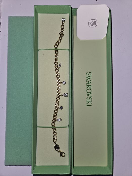 Brățară swarovski- metal placat cu aur