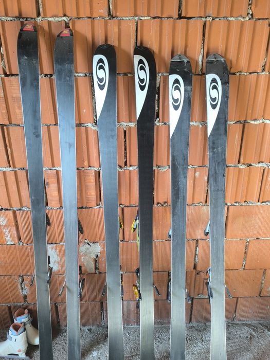 Set 3 perechi de schiuri Salomon – 175–180 cm | Stare foarte bună