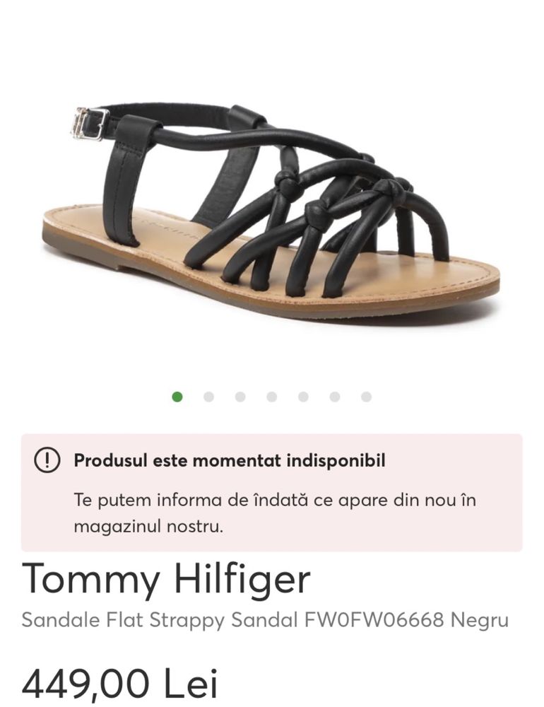 Sandale Tommy Hilfiger piele